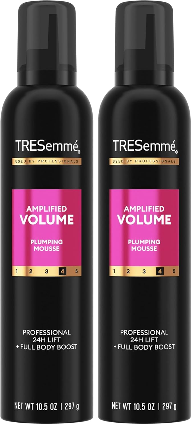 TRESemmé Plumping Mousse - Amplified Volume & Lift with Pro Lock Technology | 10.5 Fl Oz