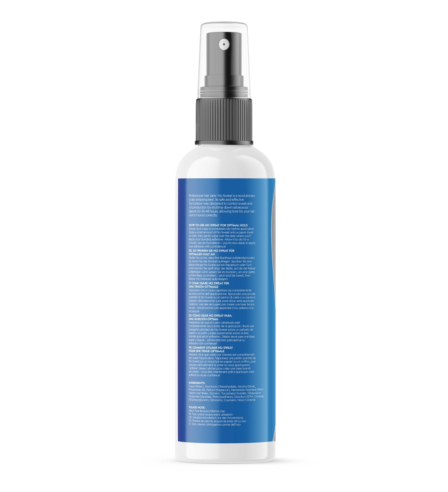 Professional Hair Labs No Sweat Scalp Antiperspirant 8oz for Wig Wear