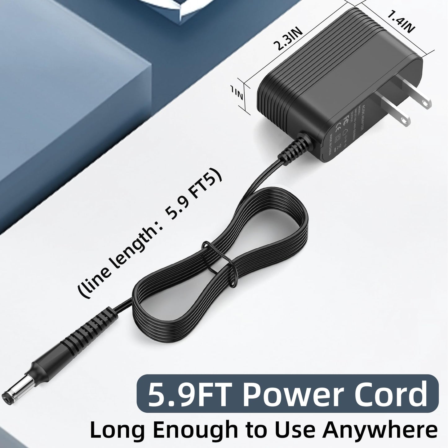 4.9V Charger for Andis Slimline Pro T-Blade Trimmer D-8 32490 32400 32475 32810 32690 33785 32445 32485 32680 AC/DC Adapter for Andis Shaver Power Cord
