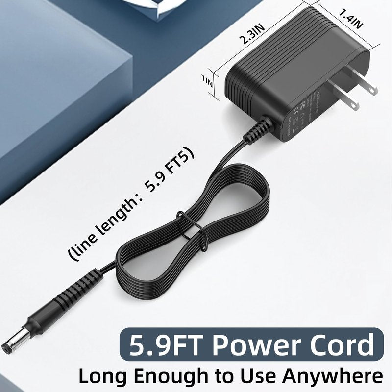 4.9V Charger for Andis Slimline Pro T-Blade Trimmer D-8 32490 32400 32475 32810 32690 33785 32445 32485 32680 AC/DC Adapter for Andis Shaver Power Cord