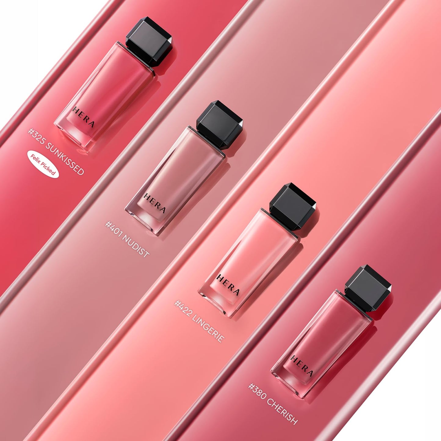 HERA FELIX Picked Sensual Nude Lip Gloss #325 SUNKISSED | Volumizing Sheer & Glossy Finish, Non-sticky, Moisturizing and Hydrating, Korean Makeup, 0.17 oz. (5g)