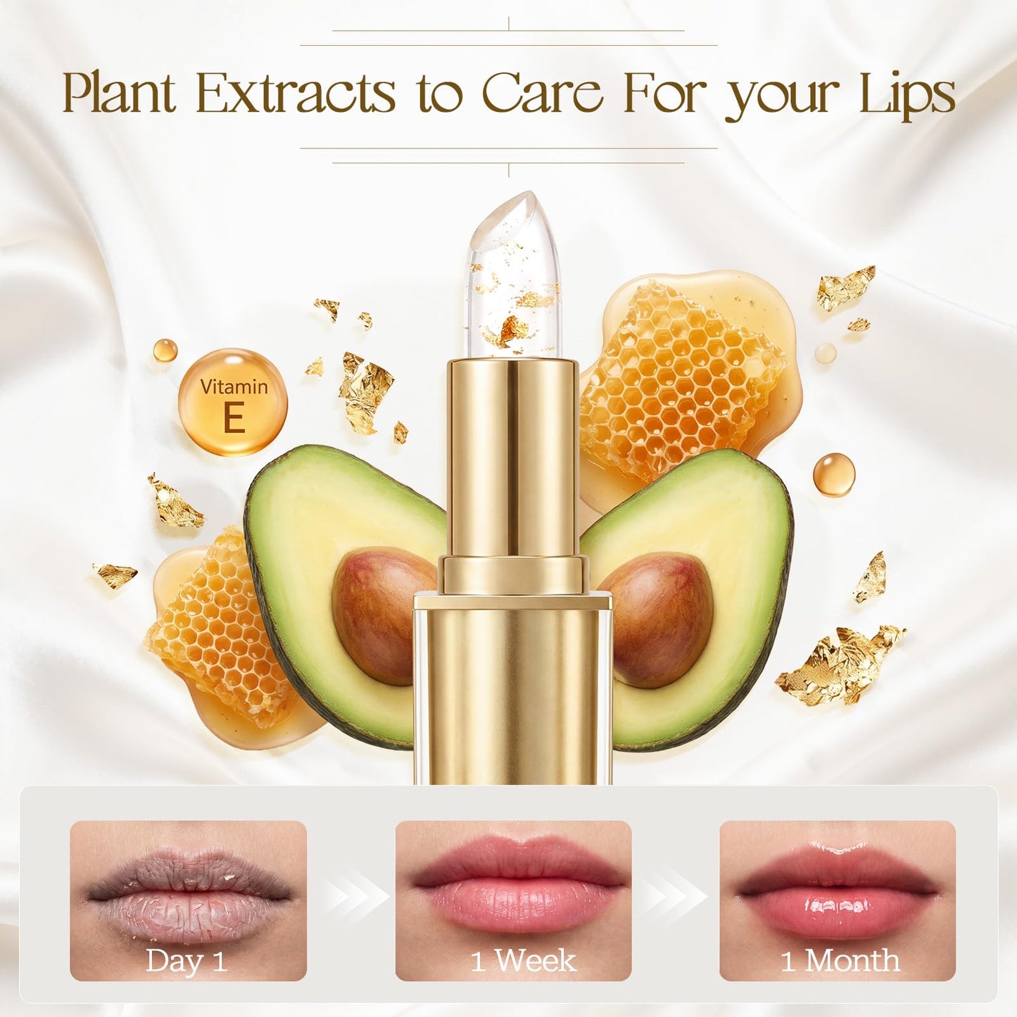 Tiostep Color Changing Lipstick PH Adjusting Clear Changes Color Lipstick Suitable for All Skin Tones Long Lasting Moisturizing Tinted Lip Balm Great Gift for Women