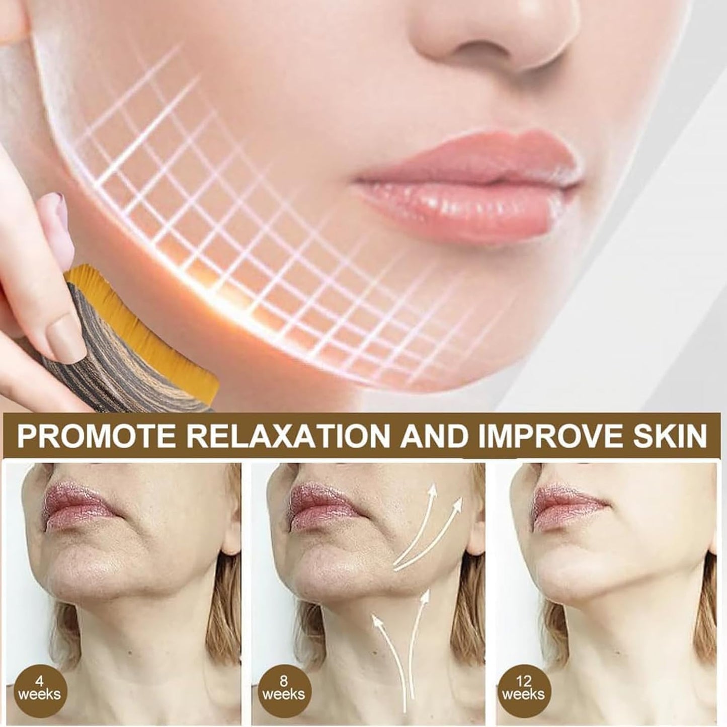 New Lymphatic Contour Face Brush, Lymphatic Drainage Massager for Face,Ergonomically Designed to Fit The Skin Precisely and Relieve Fatigue