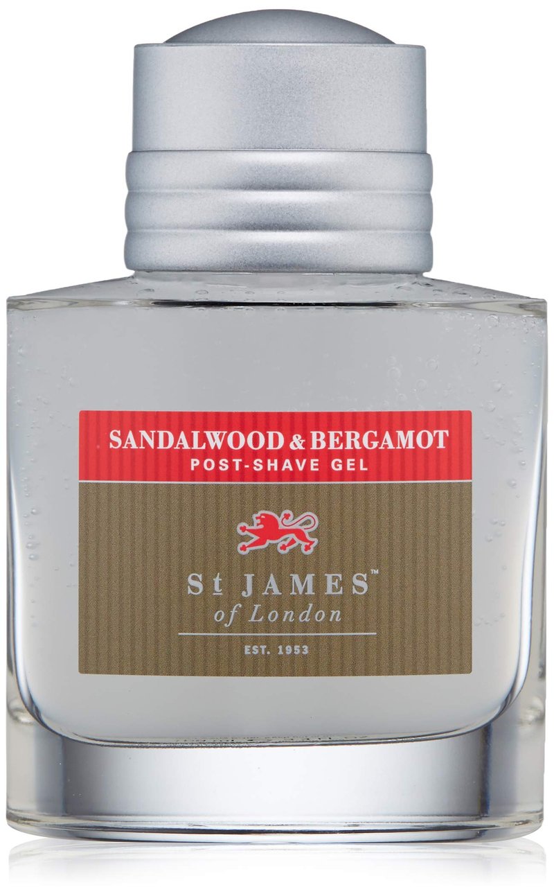 St James of London Sandalwood & Bergamot Post Shave Gel, 3.4 Fl Oz