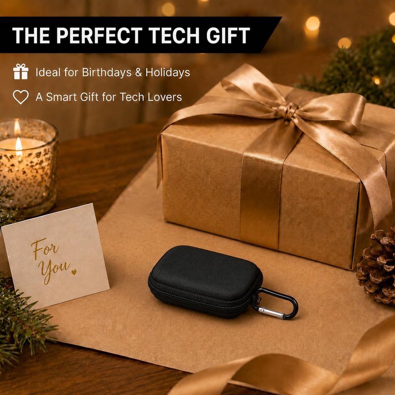 Hard Case Compatible with SanDisk 500GB/ 1TB/ 2TB/ 4TB Extreme Portable SSD - Up to 1050MB/s - USB-C, USB 3.2 Gen 2 - External for Solid State Drive. Carrying Travel Holder for USB Cables (Box Only)