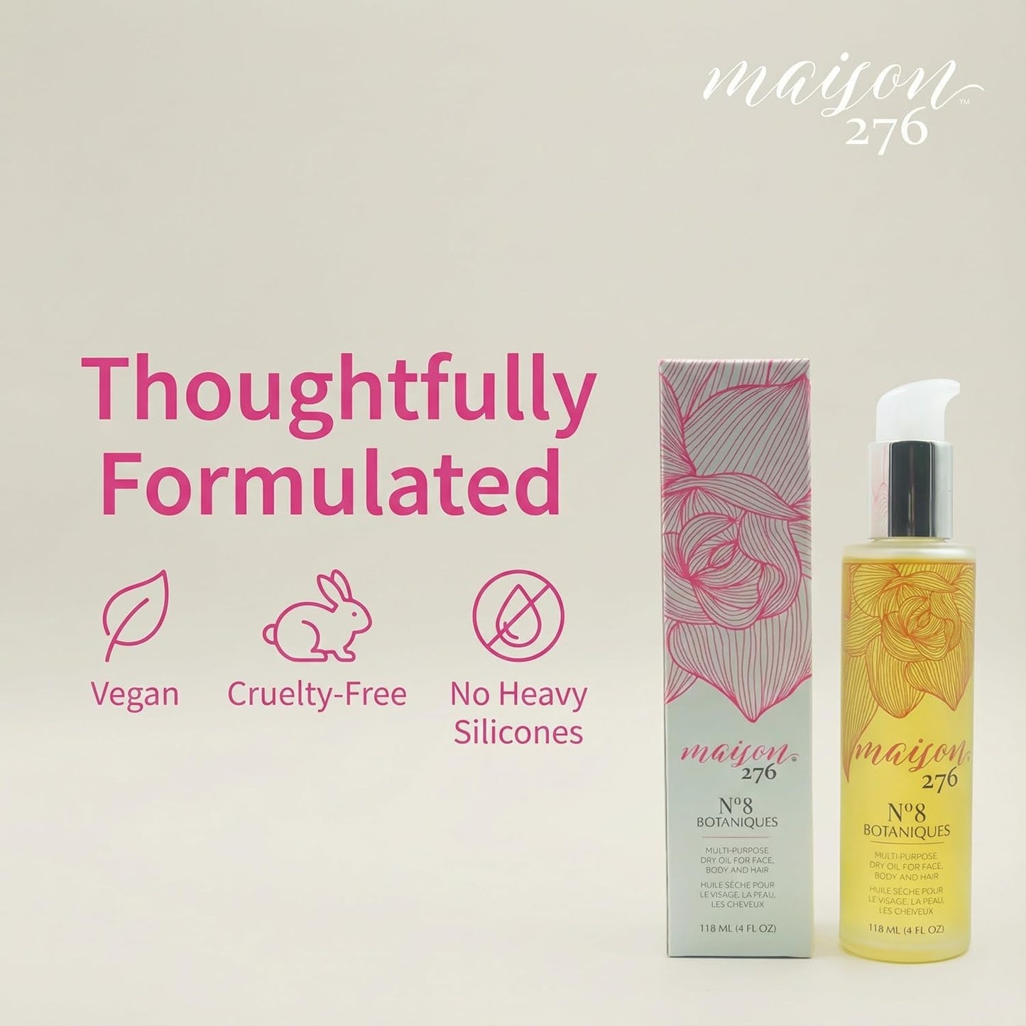 Multi-Purpose Moroccan Oil Moisturizer for Grey Hair - Paraben-Free Body Oil for Face & Body, 4 Fl Oz