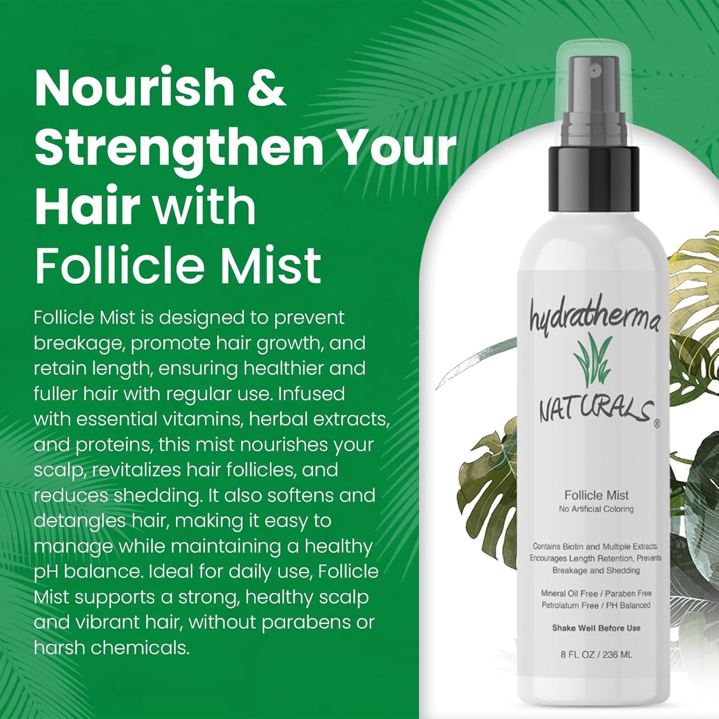 Hair Follicle Mist - Nourishing Scalp Treatment for Thicker Hair | 8 oz.