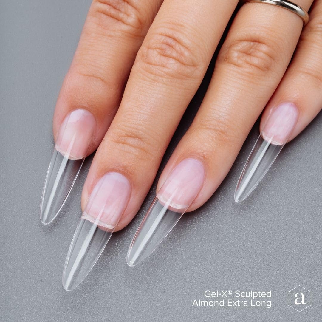 Aprés Gel-X® Almond Nail Tips - 280 Soft Tips in 14 Sizes 00-9 | Sculpted Extra Long