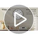 Silent Analog Wall Clock - 12 Inch Battery Operated, Easy-to-Read Design for Home & Office
