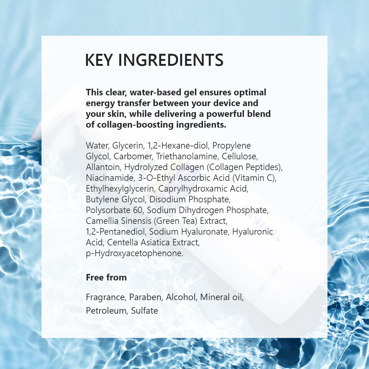 Oeneis Hydro-Collagen Boost Conductive Gel for Skincare Devices