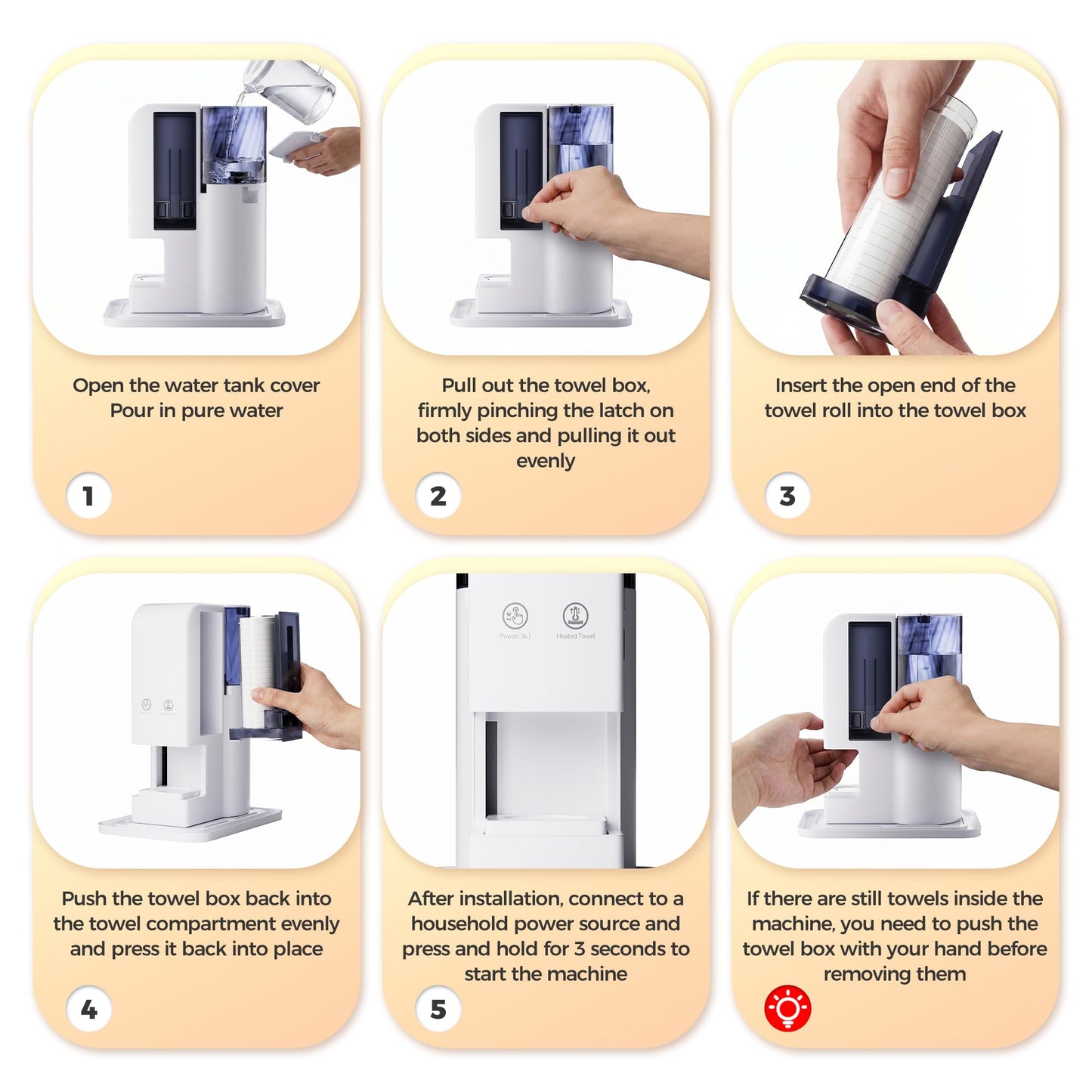 Hot Towel Dispenser, Hot Towel Warmer Heated Face Towel Machine(Spa Hot Towel Warmers + 40PCS Towels), 55°C Constant Temperature, Auto Heating & Dispensing, 12Hours Standby, Voice Alerts