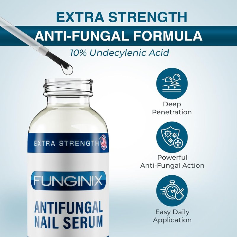 Fungus Treatment - Extra Strength Solution for Toe, Finger & Foot Fungus | Made in the USA (1 Bottle)