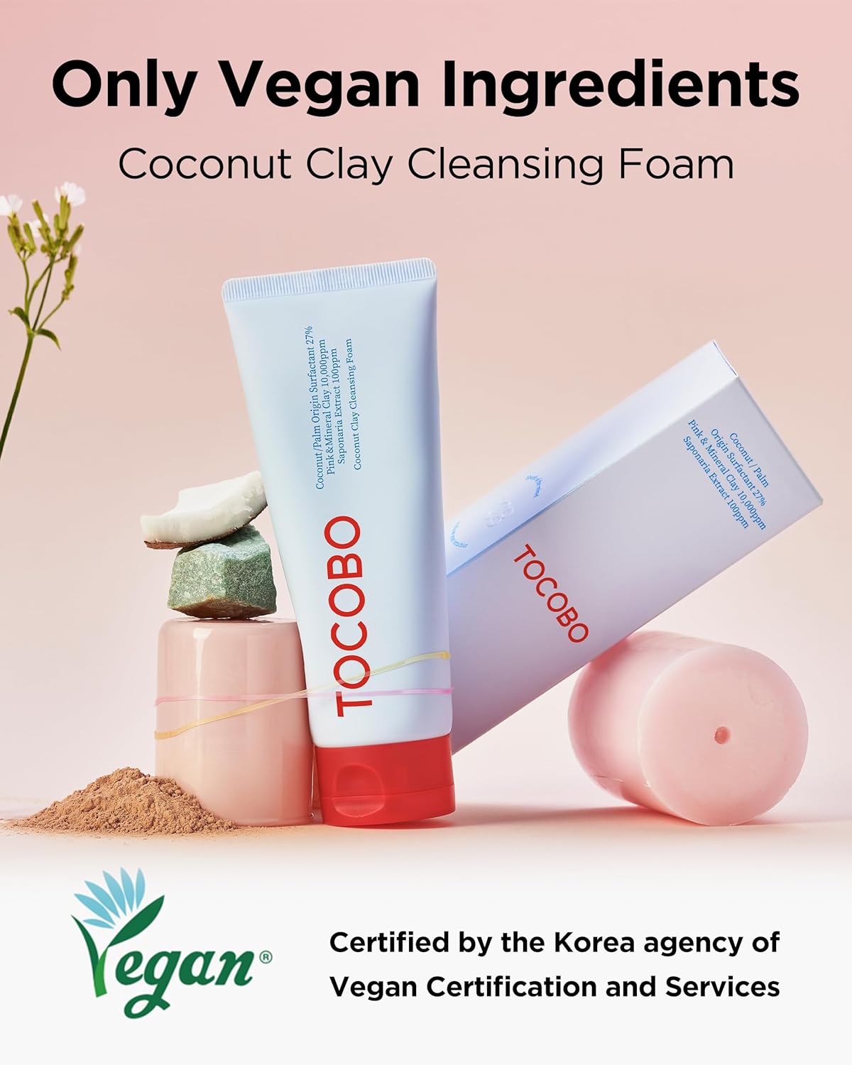 Coconut Clay Cleansing Foam - Deep Cleanse & Purify Skin | 150 ml
