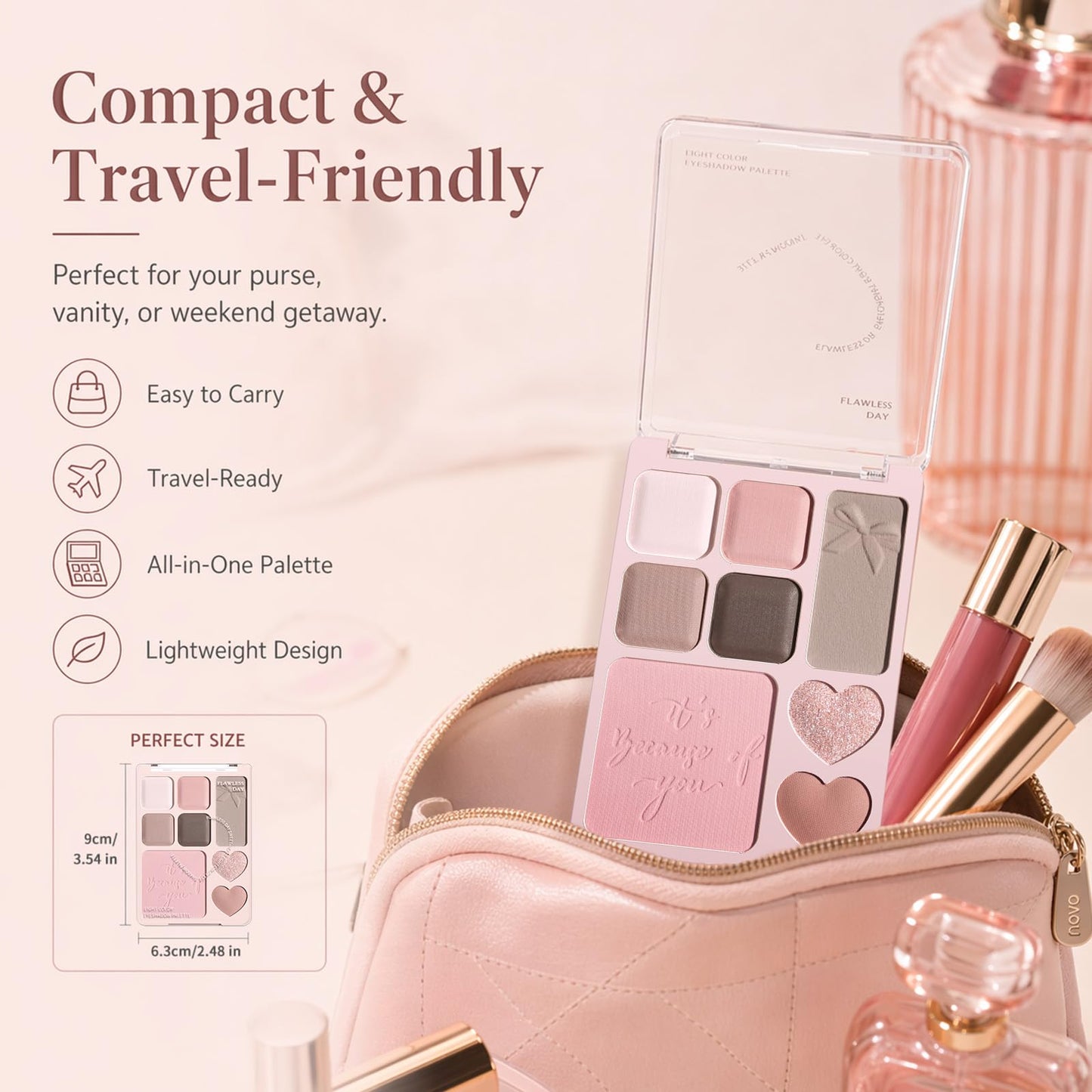 All-in-One Eyeshadow and Blush Contour Palette (02 Ballet Ribbon)