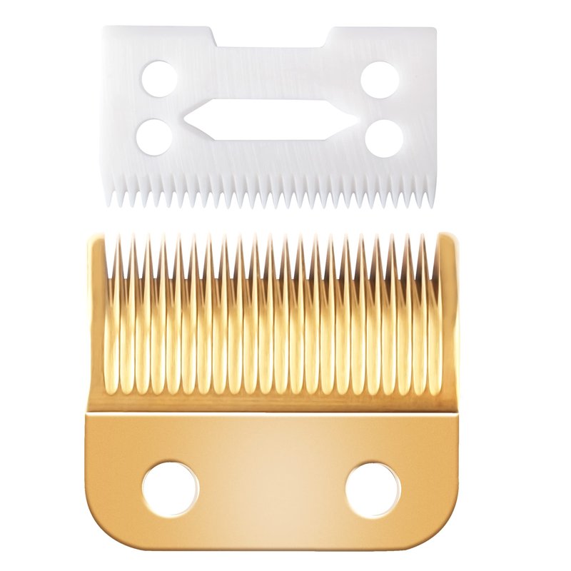 Clippers Blades Replacement Compatible with Wahl 30-15-10(#1037-400),Professional Animal Standard Adjustable Blade Set,Ceramic Dog Blade Set,2 Set(Gold/Silver)