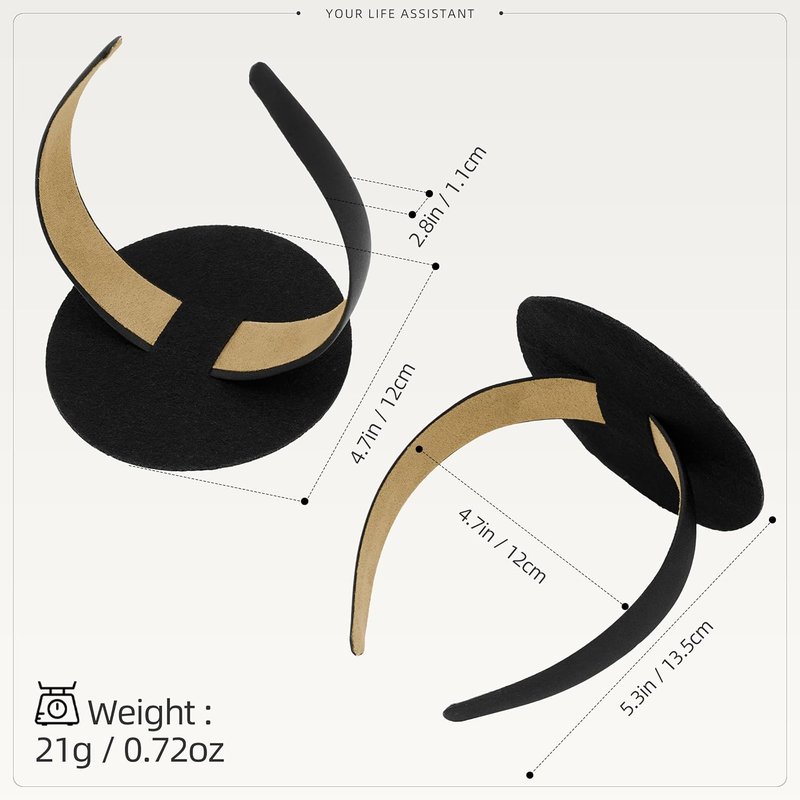 Graduation Cap Headband Insert - No-Slip Mortarboard Stabilizer Band with Adhesive Pad | Keeps Cap Secure & Level