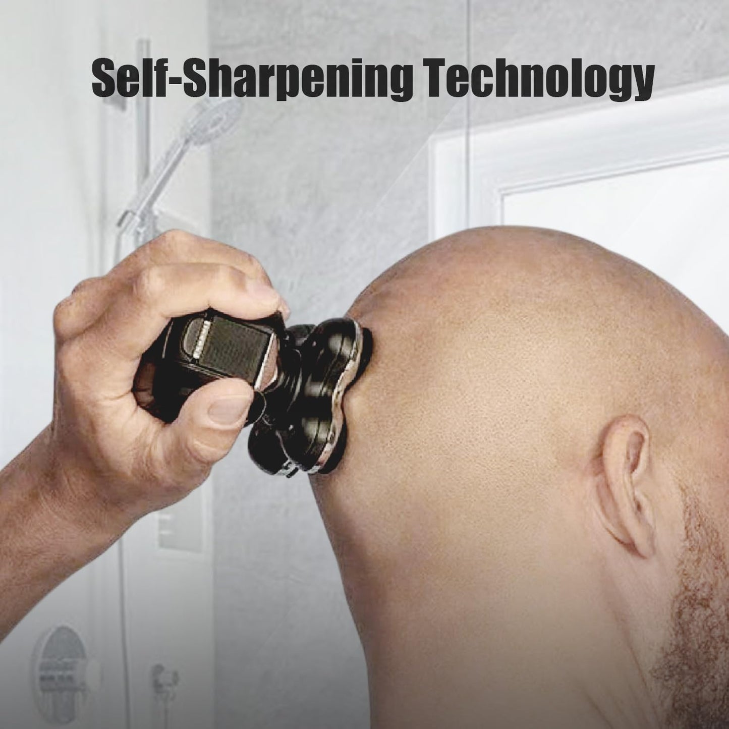 BOEEA 3 Pack Blades Refills Compatible with Freebird Shaver, 5 Blade Shaver Replacement Head for Bald Men, Electric Razor Replacement Heads for Freedom Grooming with 3 Cleaning Brush