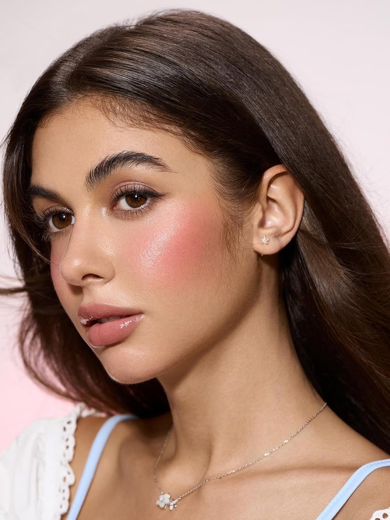 Glass Glow Blush Stick | Waterproof Cream Blush for Cheeks & Lips | Hydrating & Blendable Nude Color