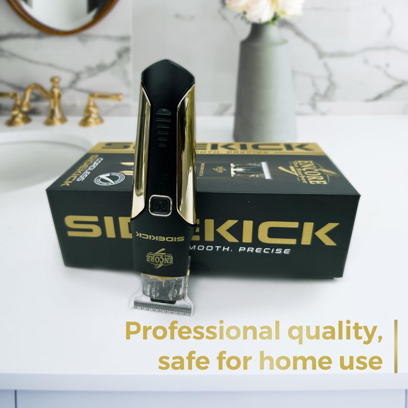 Sidekick Professional Barber Cordless Electric Hair Trimmer for Men | Clean Cutting | Lightweight |1.5 Hours Run time | Gentle on Skin | 10 pcs Grooming kit for Head & Beard