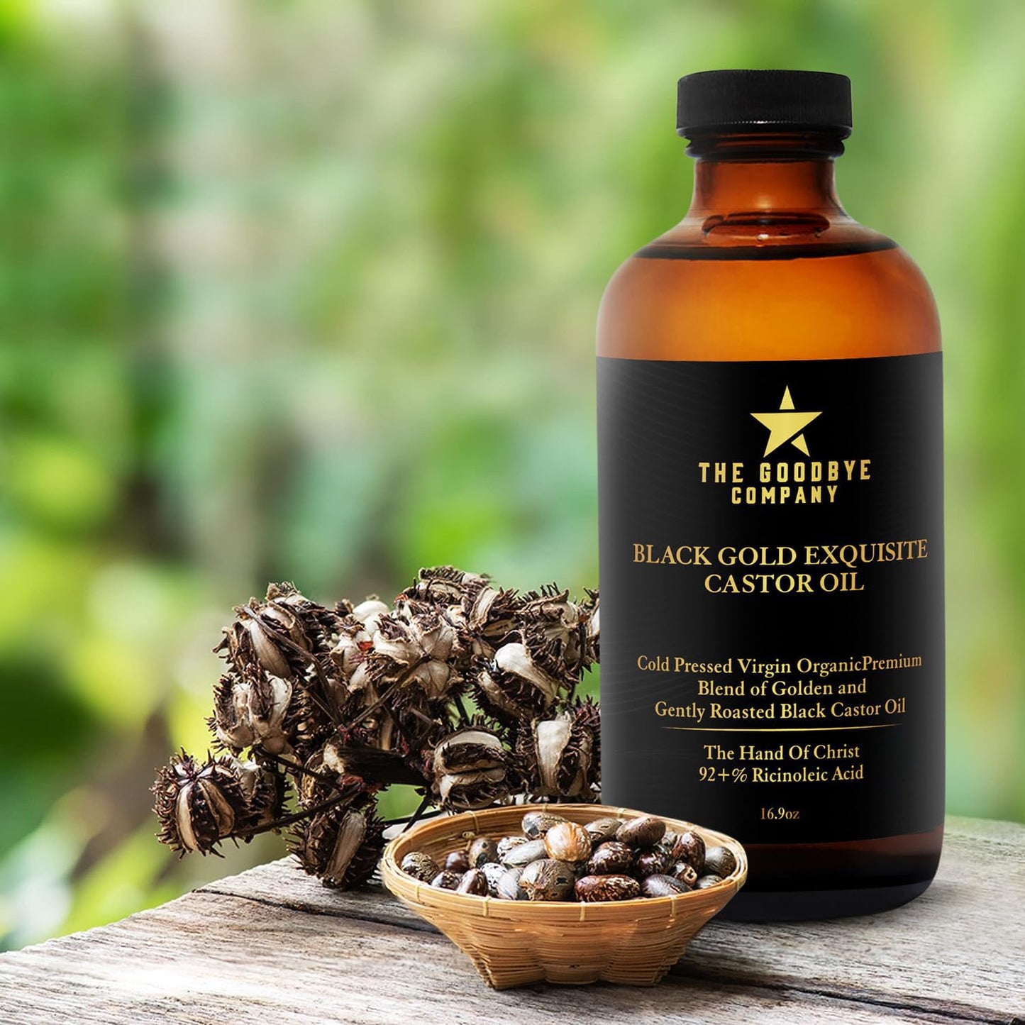 100% Pure Organic Jamaican Black Castor Oil - Premium Cold-Pressed for Hair Growth & Skin Moisturizing | 16.9oz