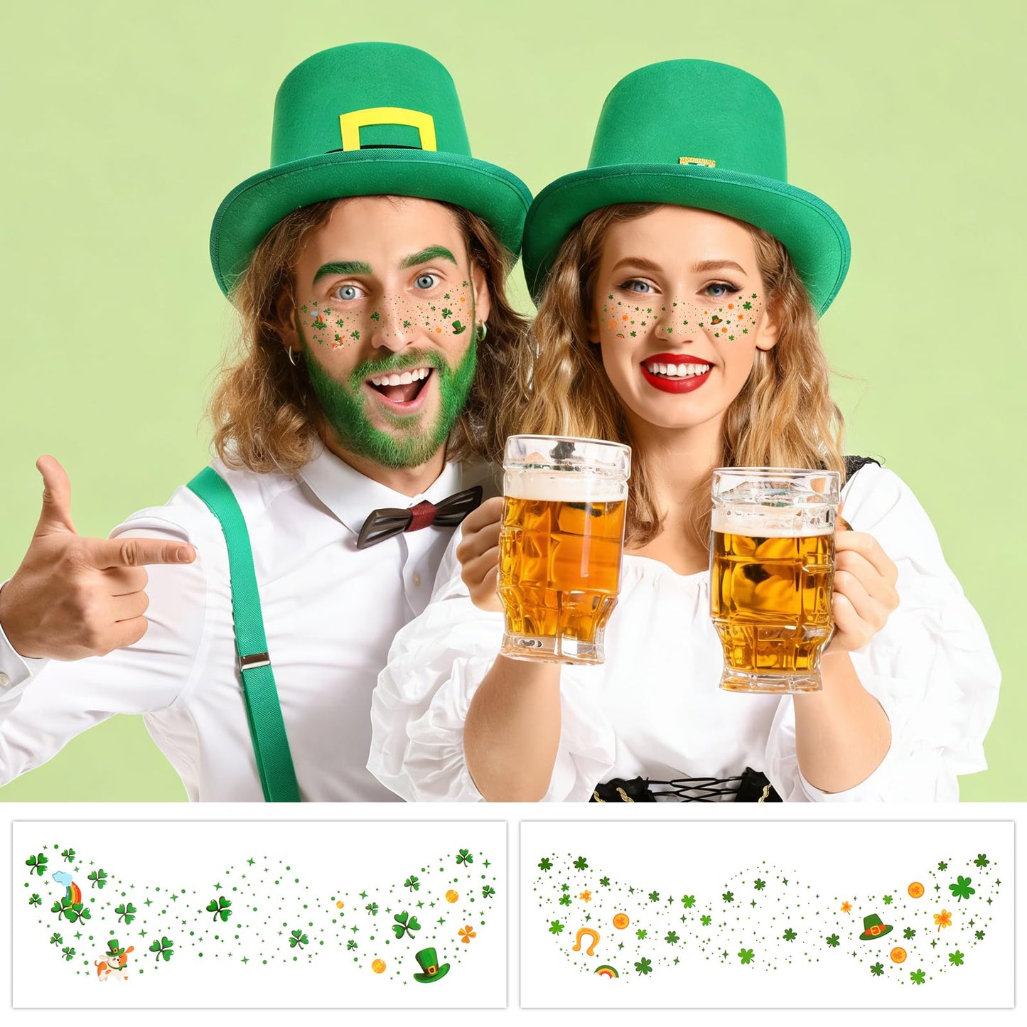 Konsait St Patricks Day Face Makeup Kit