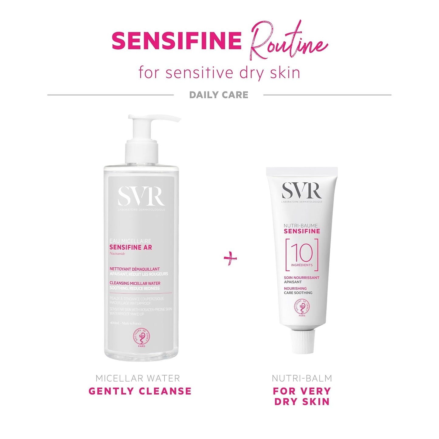 SVR Sensifine AR Micellar Water - Hydrating Makeup Remover for Sensitive Skin | 13.5 fl. oz.