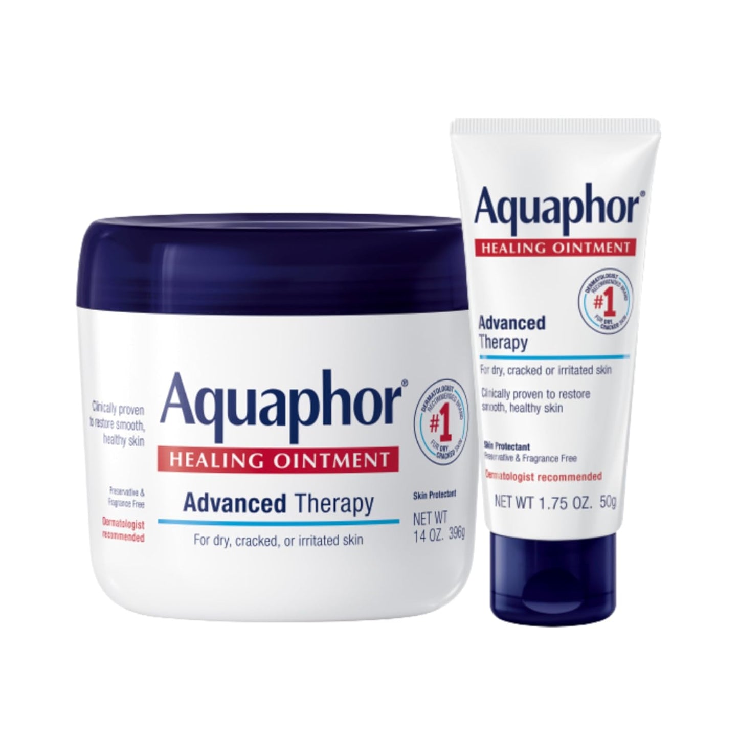 Aquaphor Healing Ointment - Advanced Therapy Skin Protectant for Dry Skin | 7 Oz Tube
