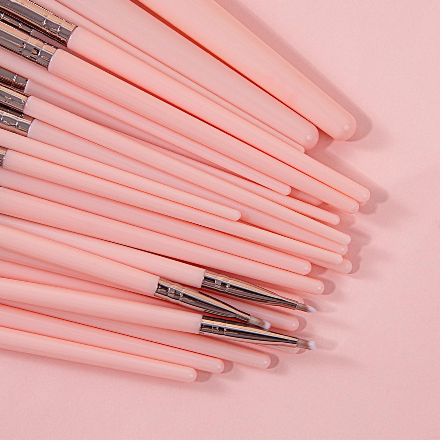 30Pcs Pink Makeup Brushes Set - Professional Makeup Brush Sets & Kits for Full Face - Premium Synthetic Foundation, Powder, Blush & Eyeshadow Brush