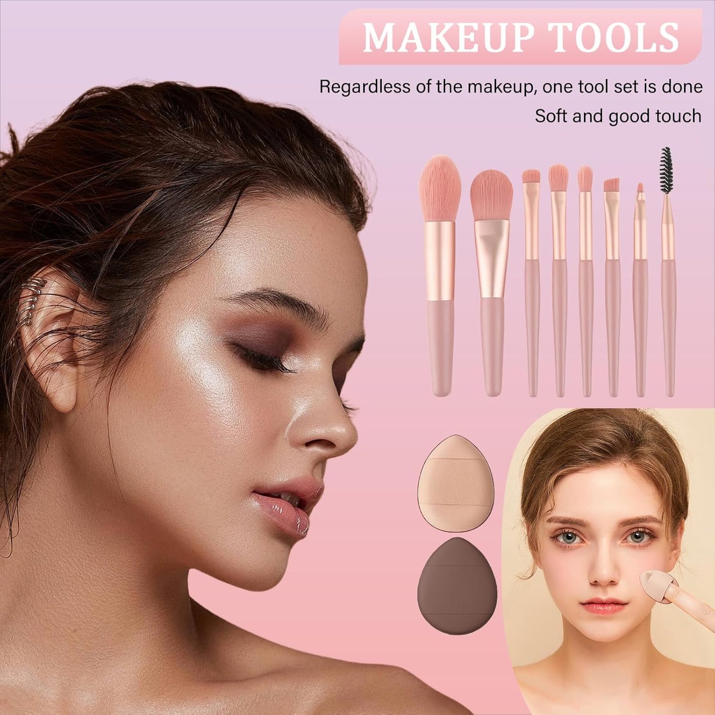 Makeup Set for Women - Complete Makeup Kit for Beginners & Professionals | Travel-Friendly Essentials, Eyeshadow Palette & Lip Gloss
