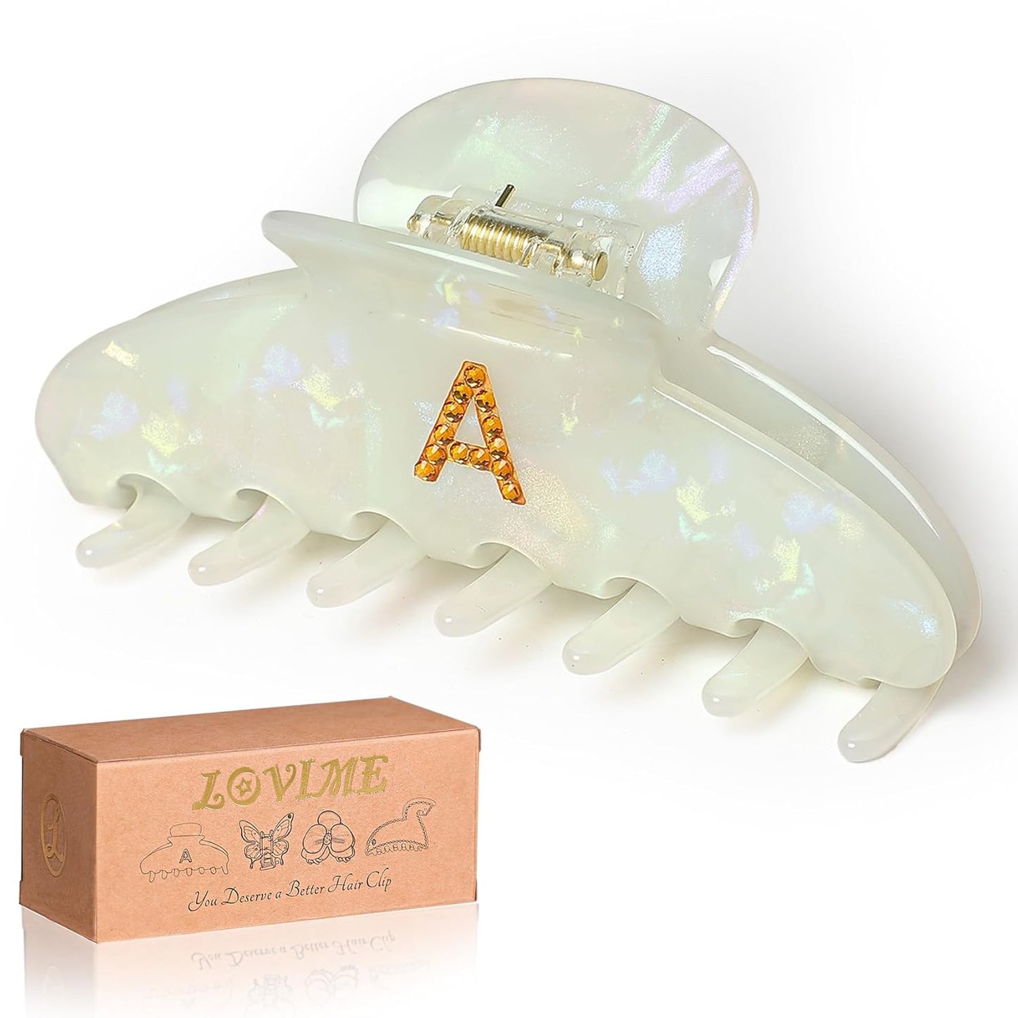 Hair Clips for Women - Strong Grip Claw Clips for Thick & Thin Hair | GRS-Certified Acetate, Comfortable Styling
