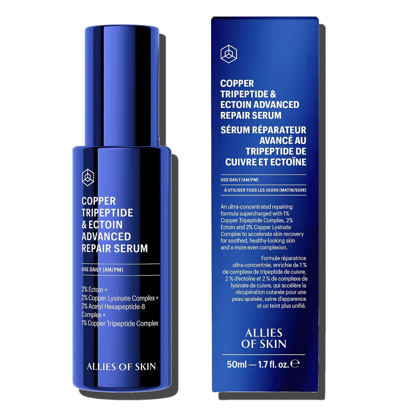 Copper Tripeptide Face Serum - Advanced Hydrating Moisturizer for Dry Skin | Anti-Aging Treatment for Fine Lines & Wrinkles (1 Fl. oz)