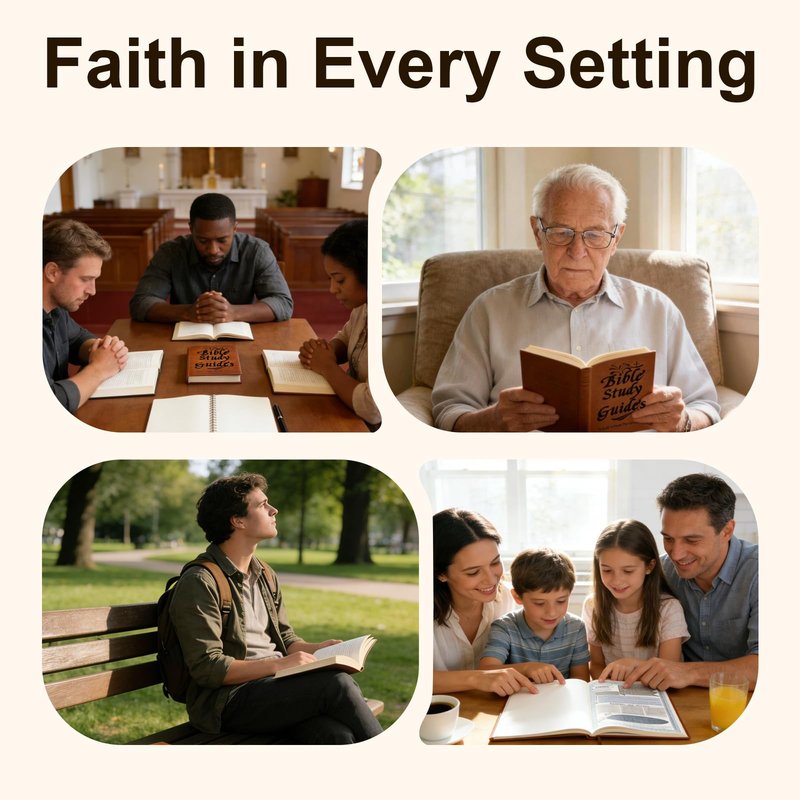 66-Page Bible Study Guide for Daily Study | Beginner-Friendly Notebook with Scripture Summaries, Daily Reflections, Quotes & Prayer Pages | for Spiritual Growth to Strengthen Faith, Christian Gift