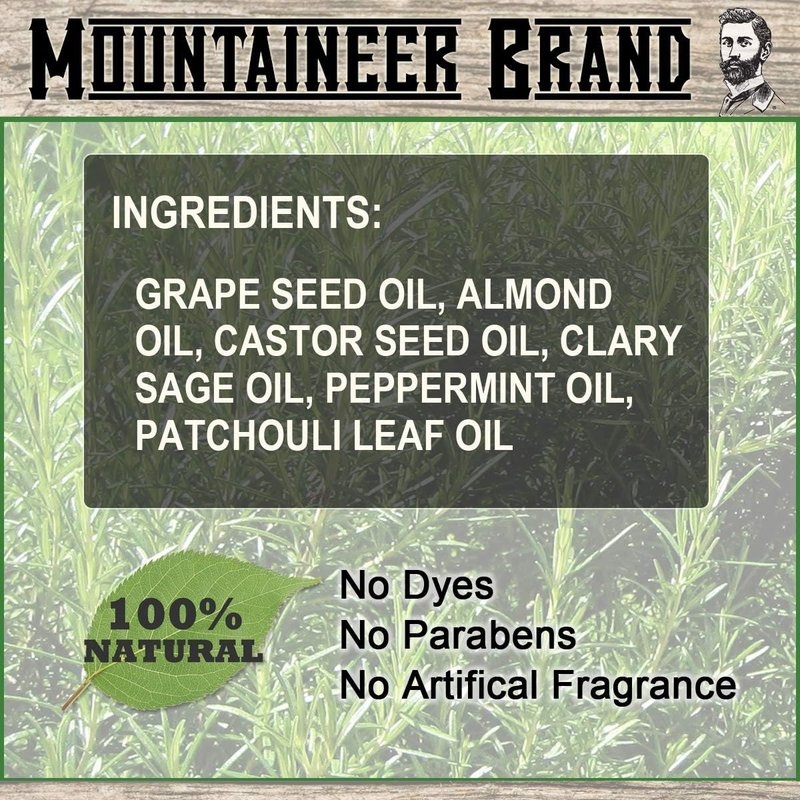 Mountaineer Brand Natural Beard Oil with Coal Scent | Made in West Virgina | Hydrates, Moisturises, Softens & Conditions for Beard Growth | Treats Dry Itchy Beards for Men | 2oz