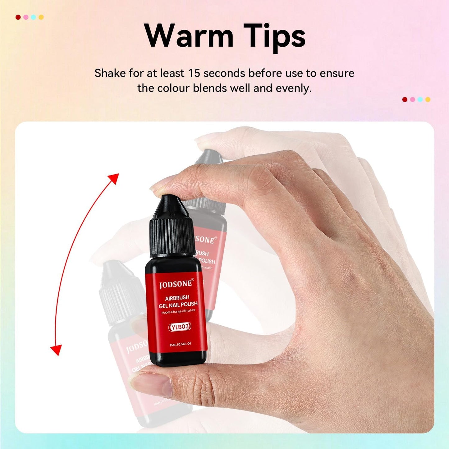 JODSONE Airbrush Gel Nail Polish Kit - 32 Colors, No-Dilution | Perfect for Home & Salon Nail Art