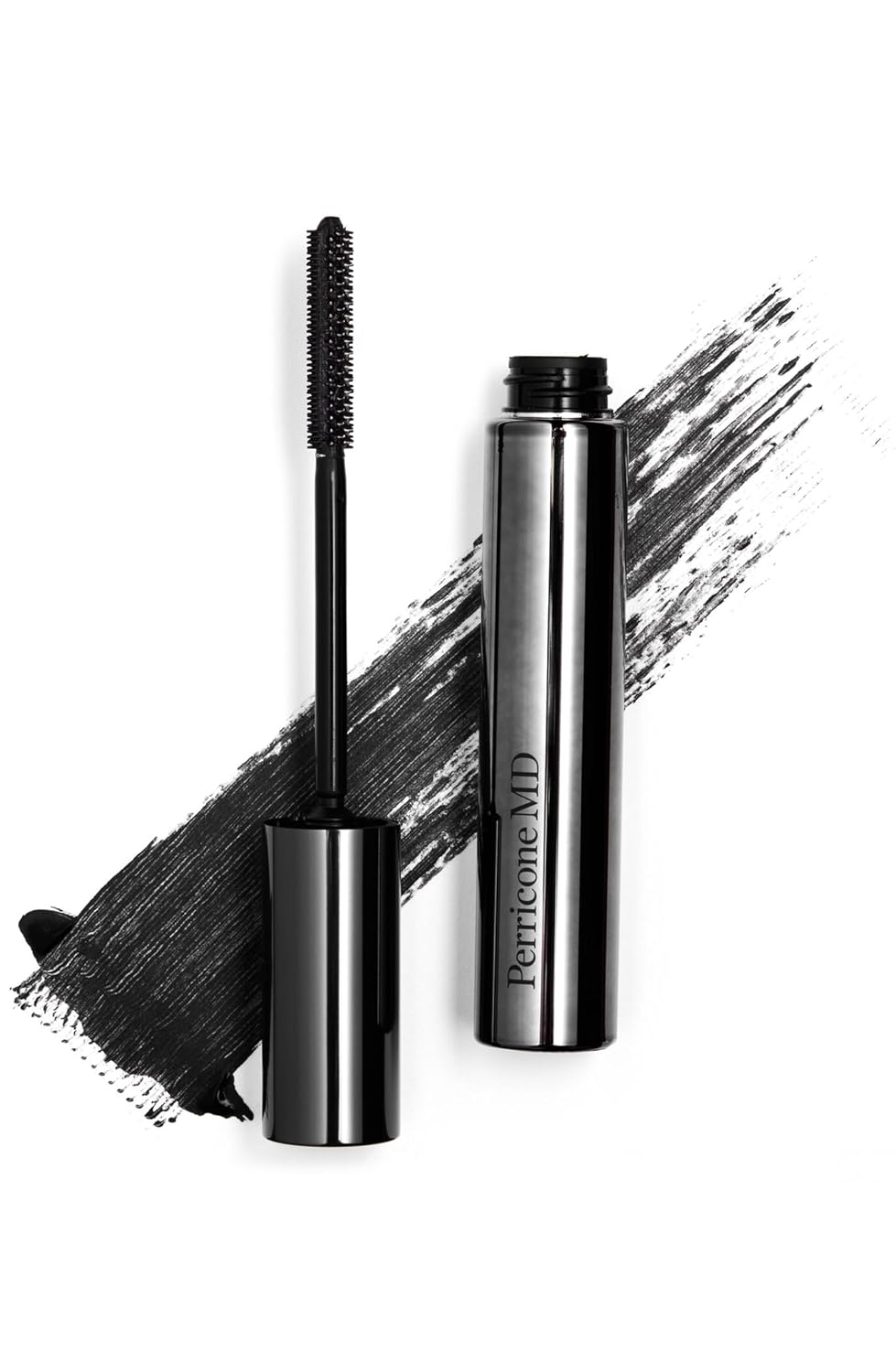 Perricone MD No Makeup Mascara - 2-in-1 Lash Treatment & Volume Boosting Gel | Soft Black, Vegan Formula, 1 Count