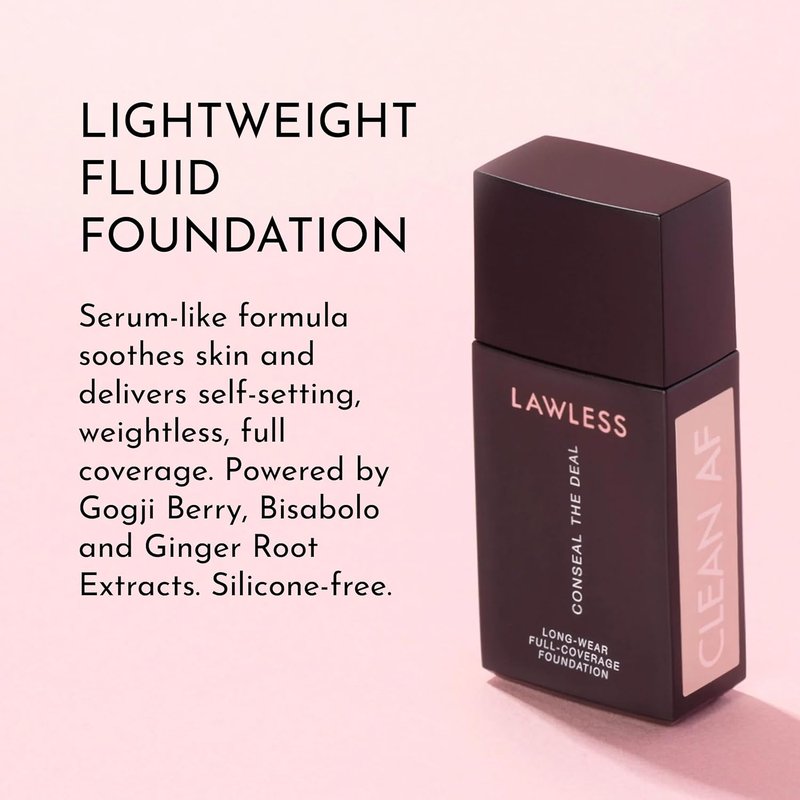 LAWLESS Conceal The Deal Foundation - Long-Wear Full-Coverage in Seashell