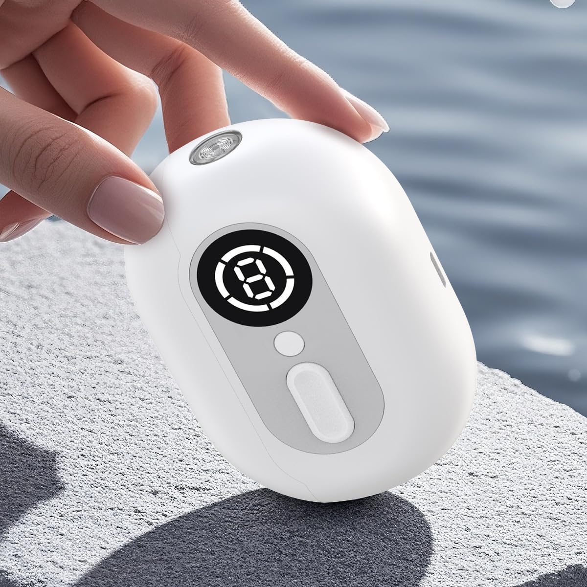 Electric Nail Clipper for Seniors - 4 in 1 Automatic Trimmer with Night Light & 9 Speed Polisher | Ideal for Elderly Care