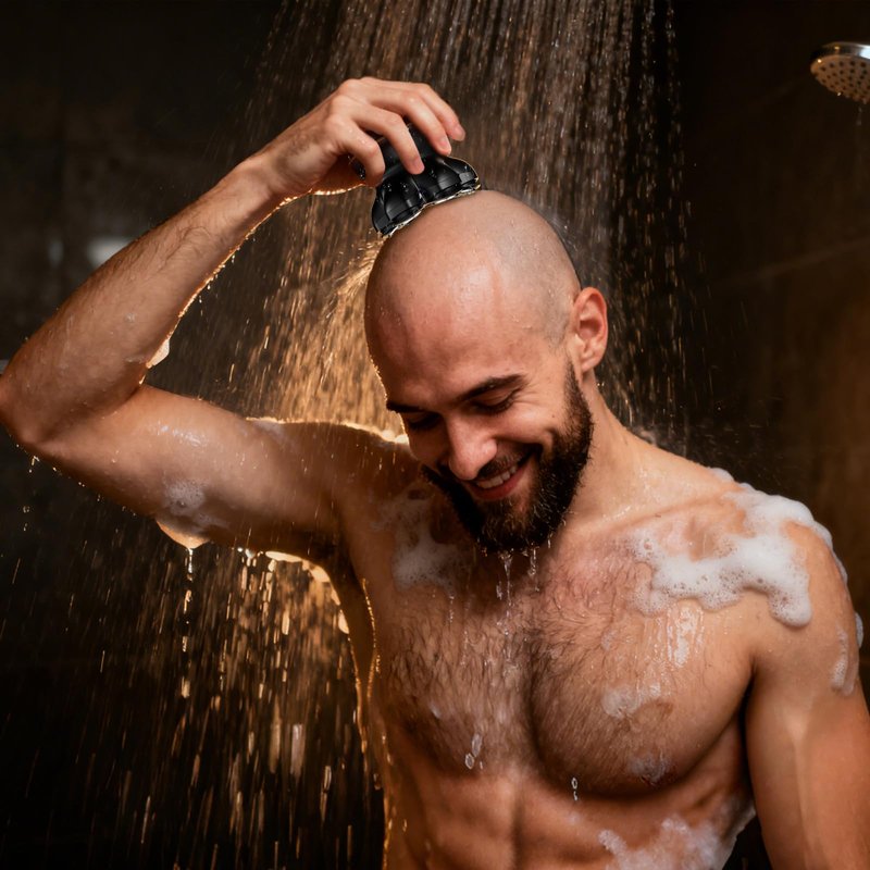 MAXGROOM® Head Shaver for Bald Men, Waterproof Electric Razor with 7D Floating Heads, Close Smooth Shave, Magnetic Detachable Blades, Long Battery Life, Dual-Speed Power, Wet/Dry Shave, Gifts for Men
