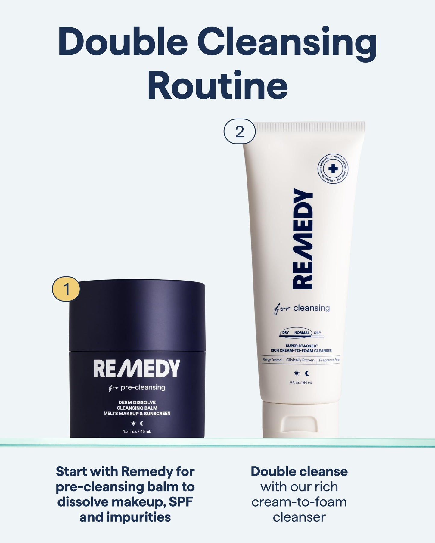 Remedy for Pre-Cleansing | Derm Dissolve Cleansing Balm | Melts Makeup and Sunscreen | Ceramides Safflower Lipids Centella | Fragrance Free| By Dermatologist Dr. Shah | 1.5 Fl Oz