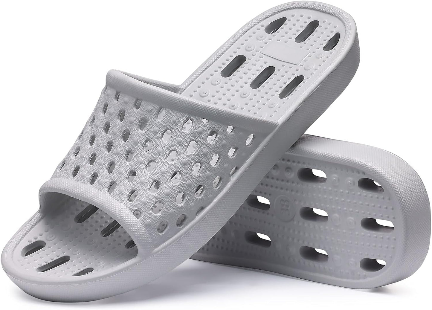 Shower Shoes for Women - Non-Slip Quick Dry Slippers | Lightweight Pool Sandals with Drain Holes for Beach & Gym