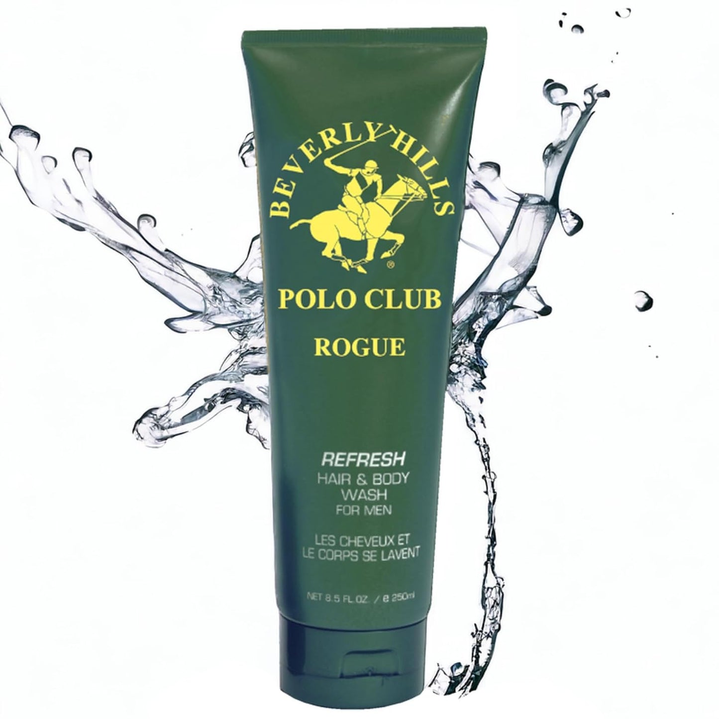 Men's Hair & Body Wash - Refreshing Cleansing Formula | Luxury Designer Scents - Long-Lasting Fragrance (Blue)