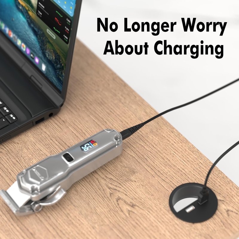 USB Charger Cord for oneisall Low Noise Dog Clippers Model RFC-676 Only, Replacement Charging Cable for oneisall Rechargeable Stainless Steel Blade Pet Shaver