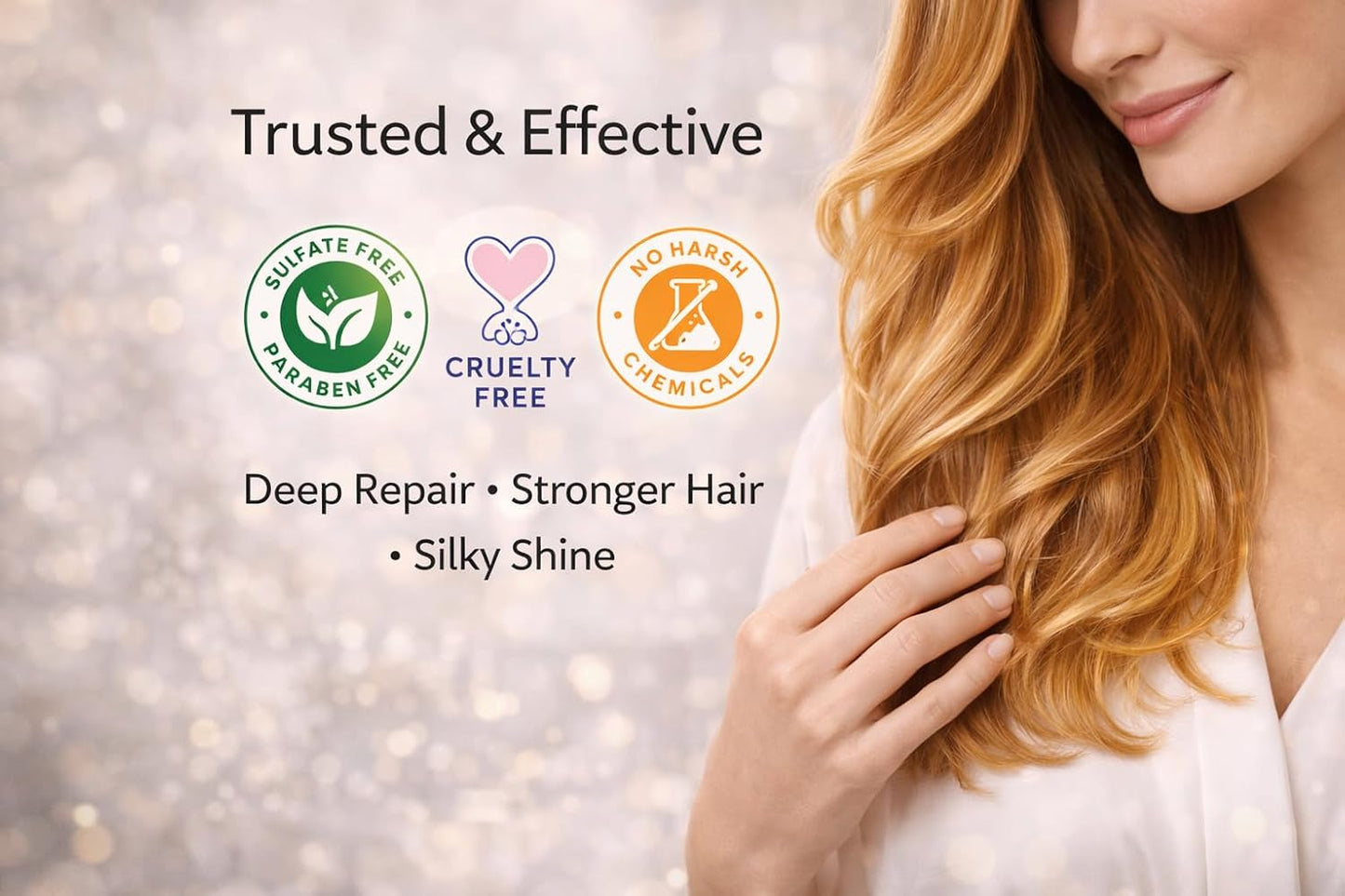 Repairing Hair Mask with Argan Oil & Mango Butter - Deep Repair for Dry, Damaged Hair | 8 oz