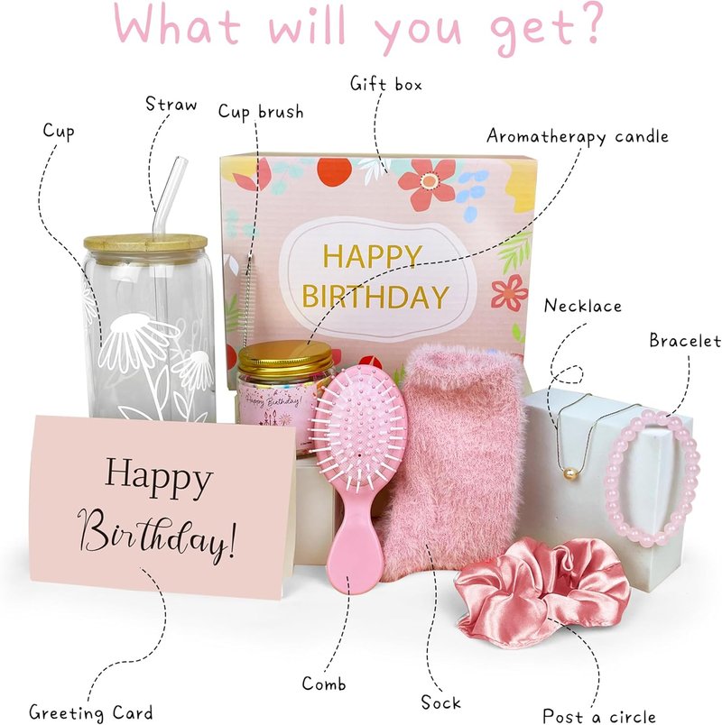 Birthday Gift Set for Teen Girls - 10 Piece Basket Collection | Perfect for Friends, Daughters, Sisters & Granddaughters