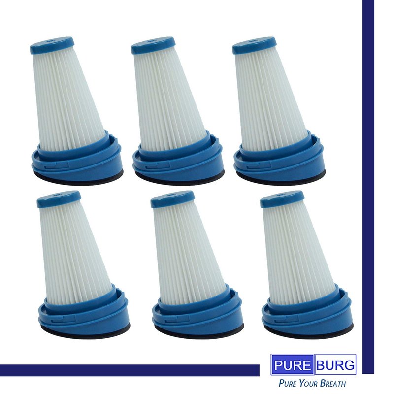 PUREBURG 6-Pack SVF11 Replacement Filters Compatible with Black + Decker HSV320J HSV420J HSV520J HSV320J32 HSV420J42 HSV520J01 SVA420B SVA520B Stick Vacuums