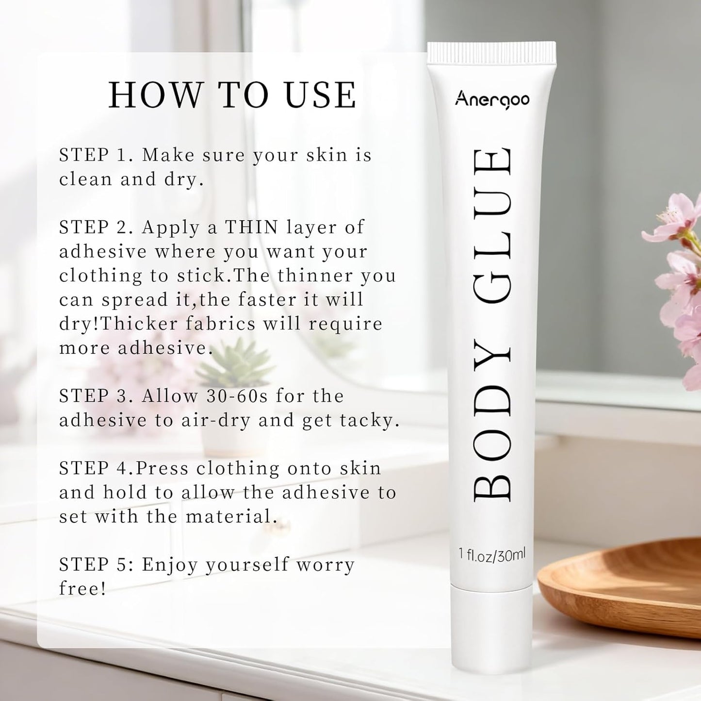 Body Glue for Clothes - Liquid Fashion Tape for Women | Sweat-Resistant Adhesive Strength