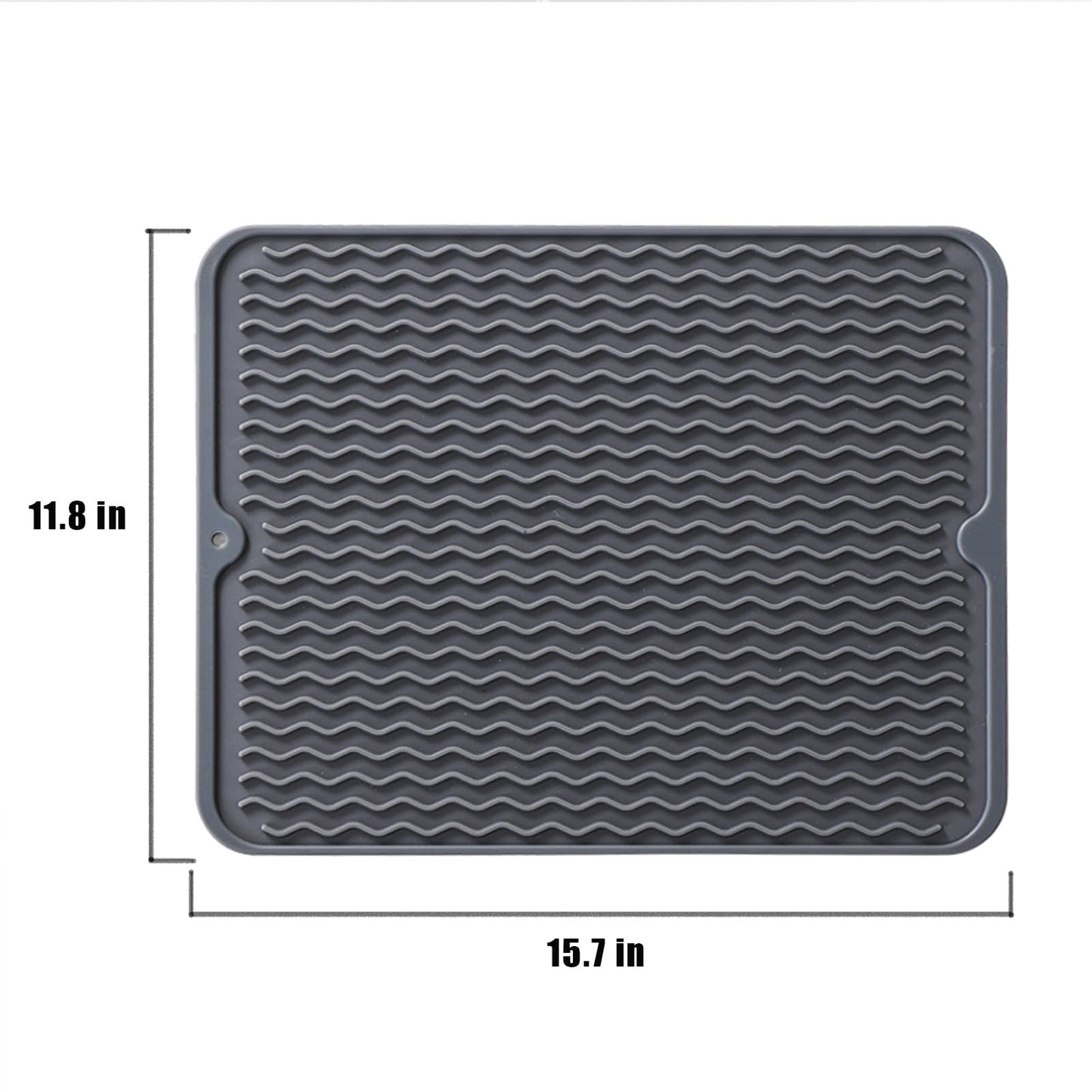 Heat Mat for Curling Iron, Oversize Silicone Resistant Mat for Hair Tools, Hot Pad for Hair Straightener, Flat Irons and Hot Hair Styling Tools Home Travel Gym Salon (15.7" x 11.8")