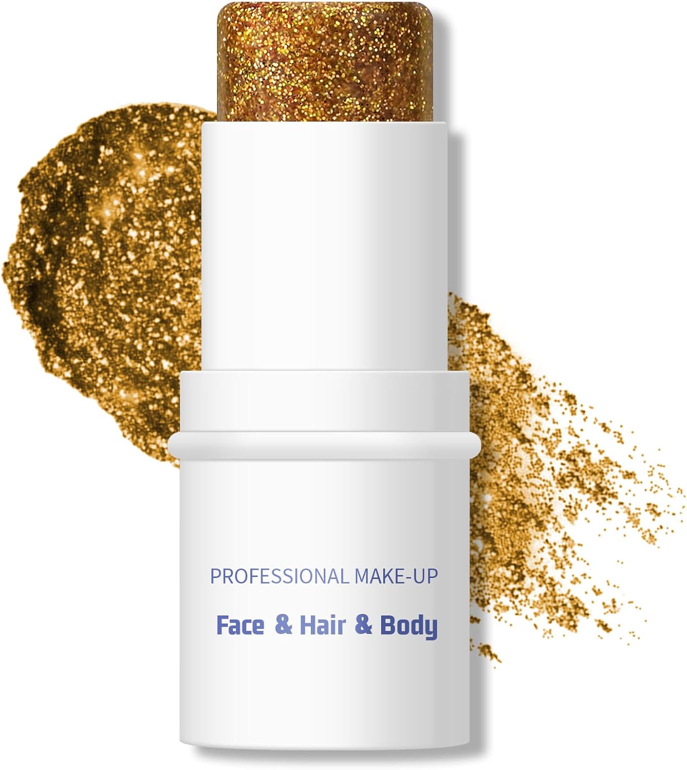 Body Glitter Stick - Chunky Holographic Glitter Gel for Face, Body & Hair | Waterproof Multiuse Makeup - Red