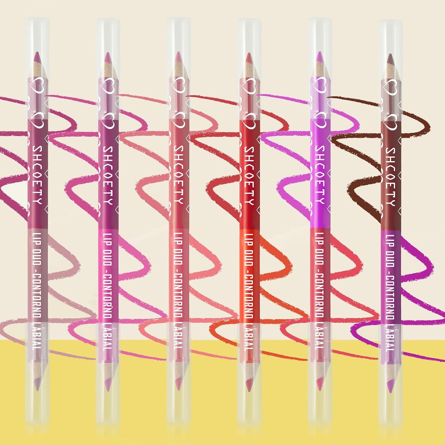 Matte Lip Liner Set - 36 Pcs Waterproof Longwear Lip Pencils | Smooth, High Pigmented Natural Makeup