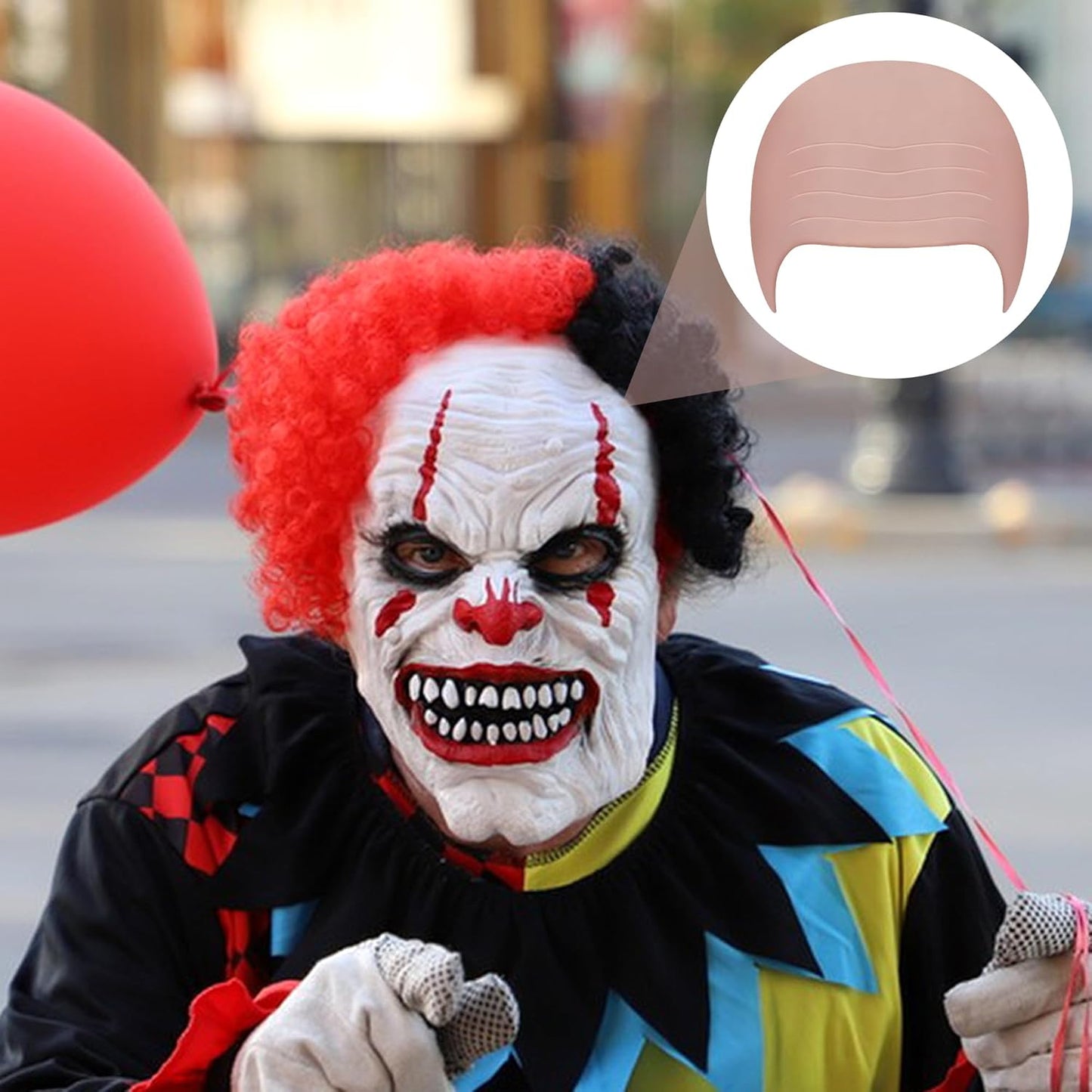 Bald Caps Set for Halloween - 12 PCS Makeup Bald Cap & 8 Wig Caps | Costume Accessories for Men & Women